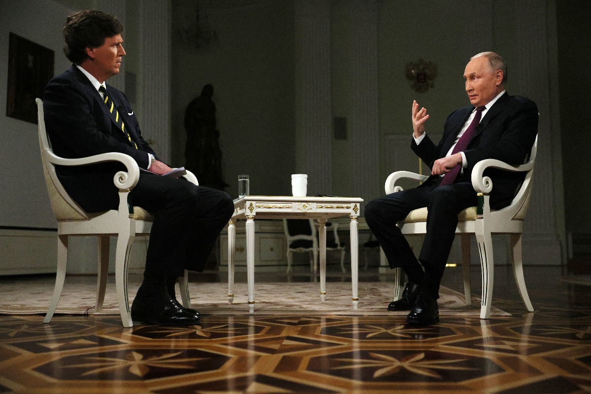Vladimir Putin in Tucker Carlson interview: Russia has no interest in wider war
