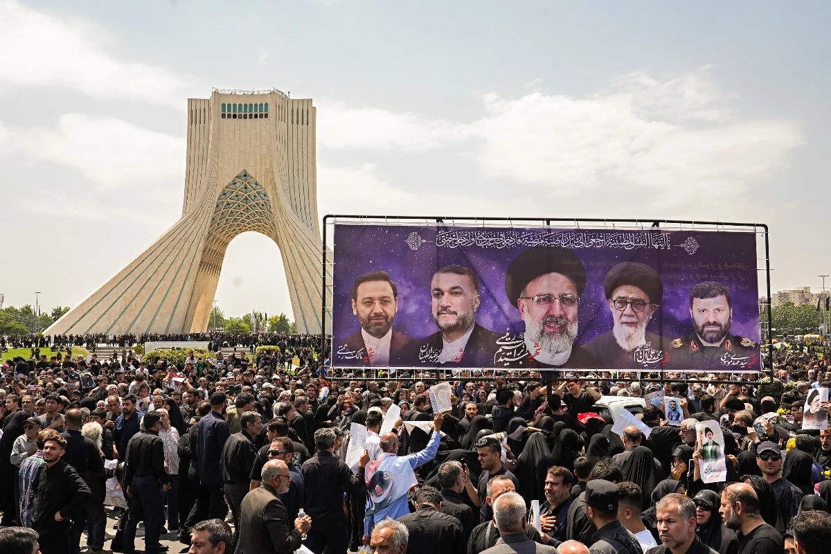 Iran’s supreme leader presides over funeral for President Raisi
