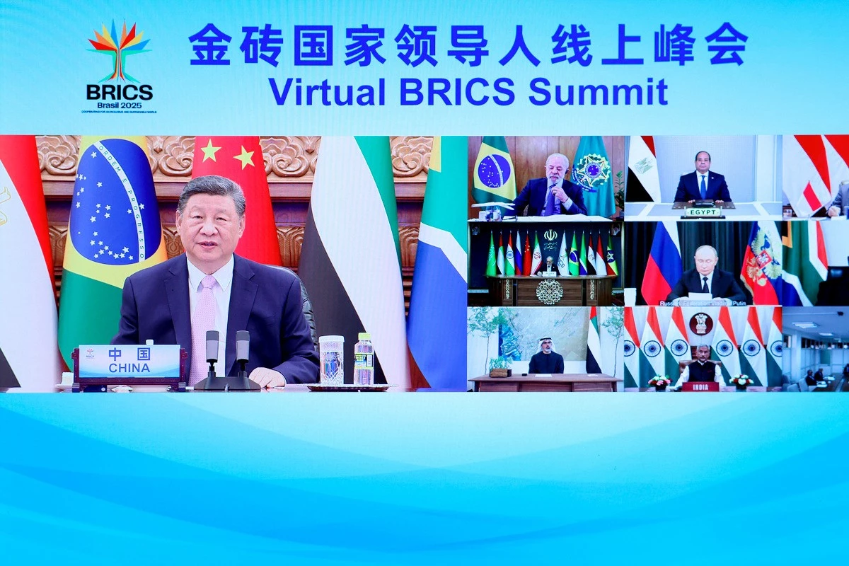 Xi calls on BRICS countries to jointly defend multilateralism