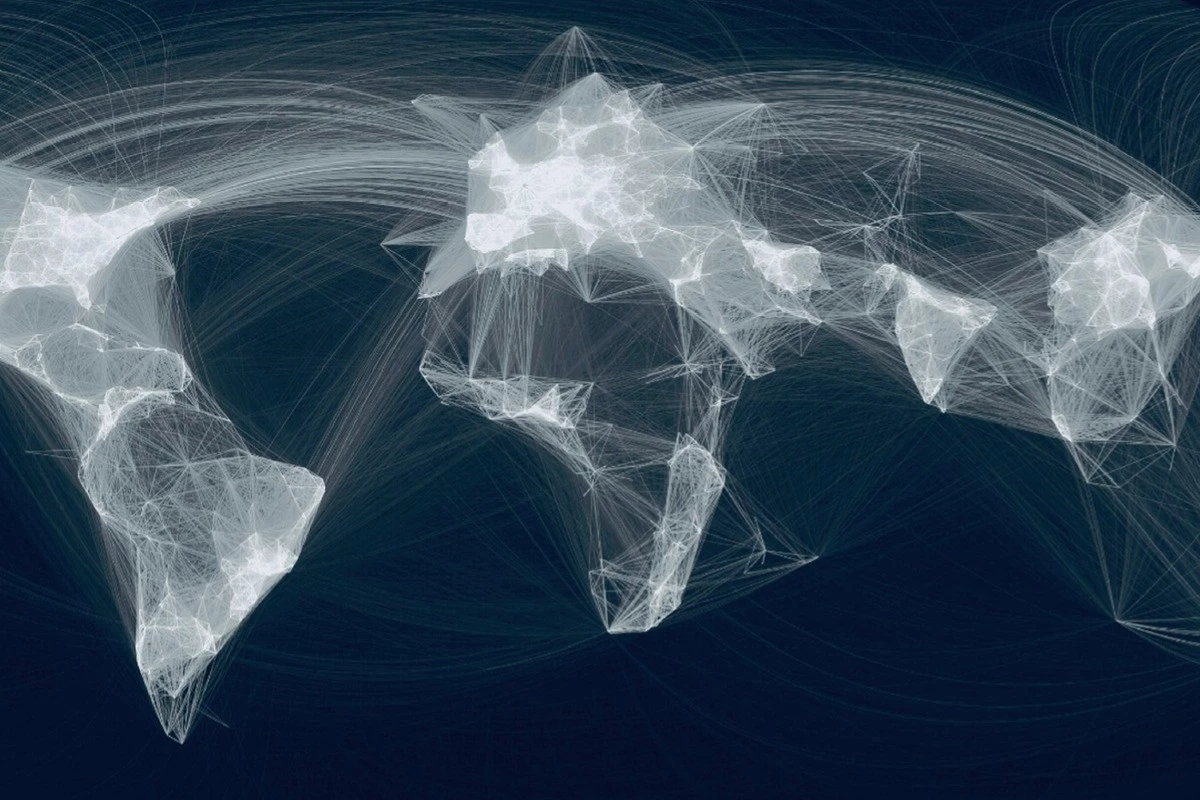 The geography of connectivity – visualising a changing world order