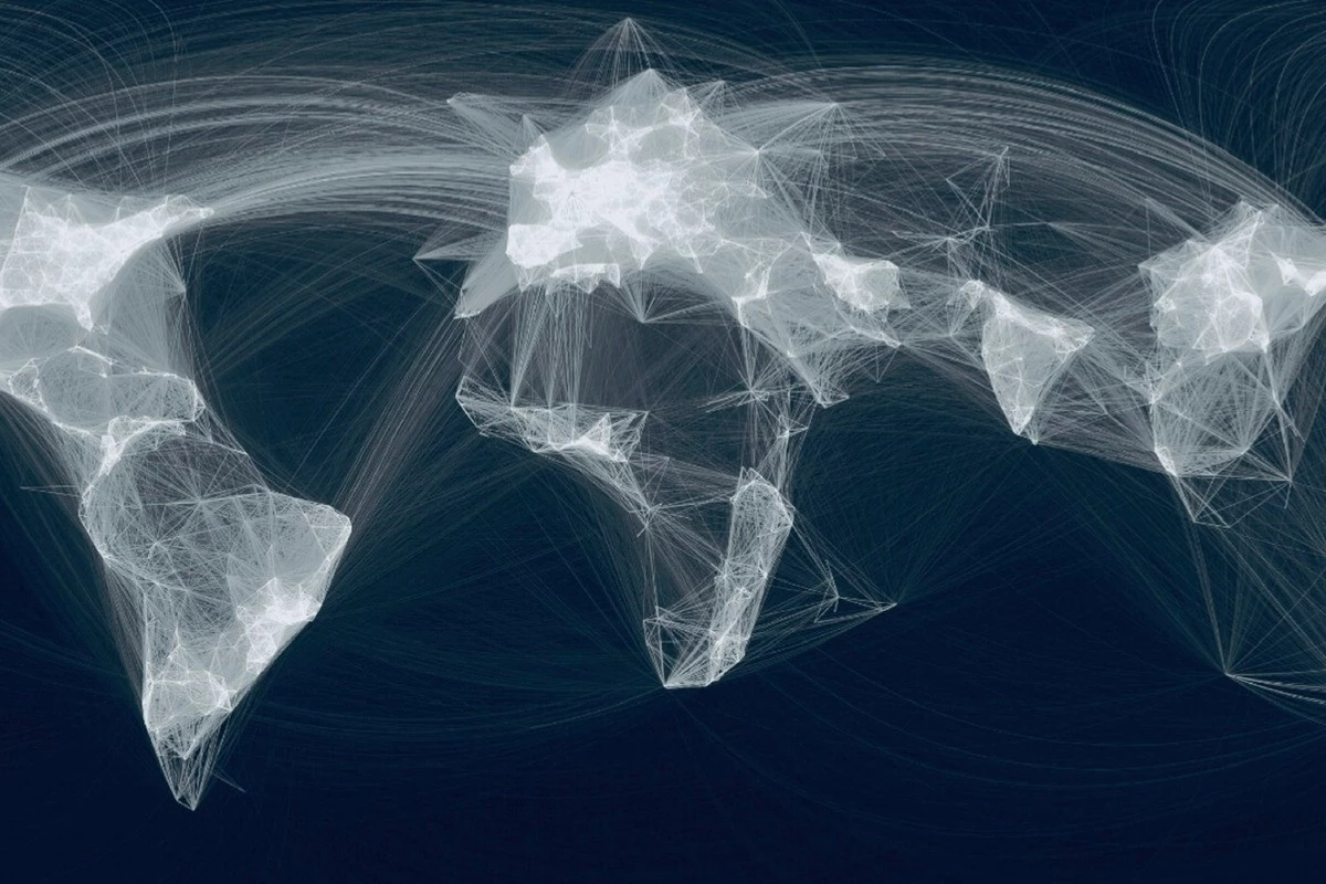 The geography of connectivity – visualising a changing world order