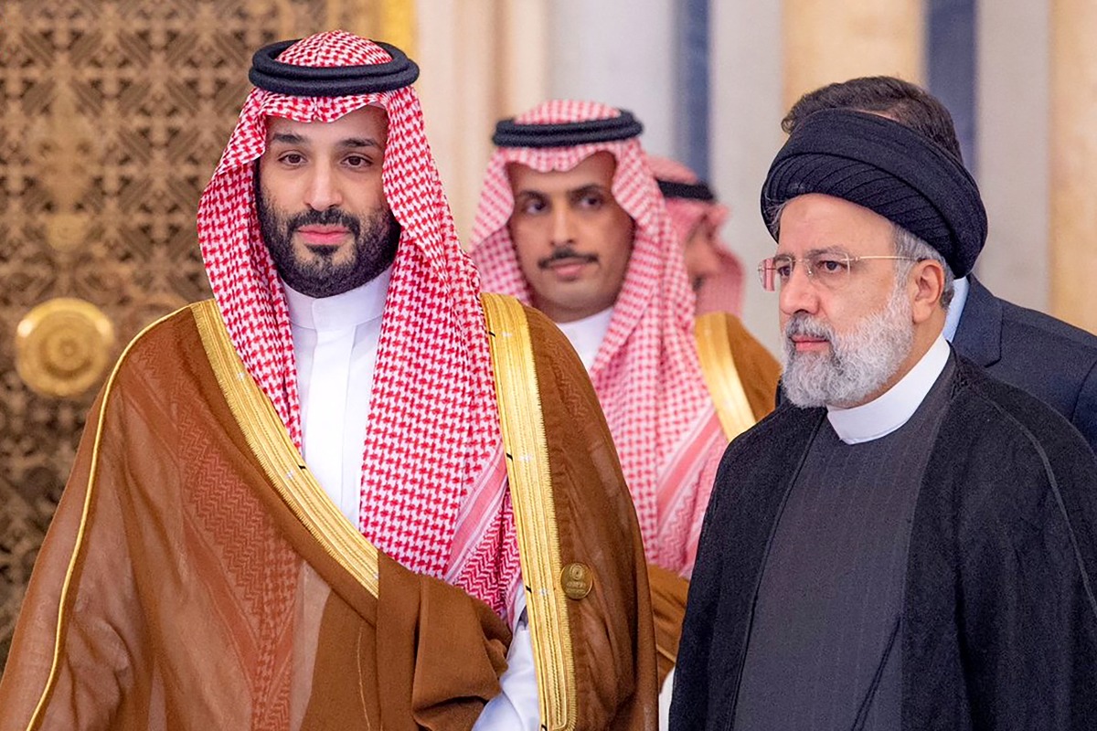 Iran, Saudi Arabia leaders meet for first time since restoring diplomatic ties