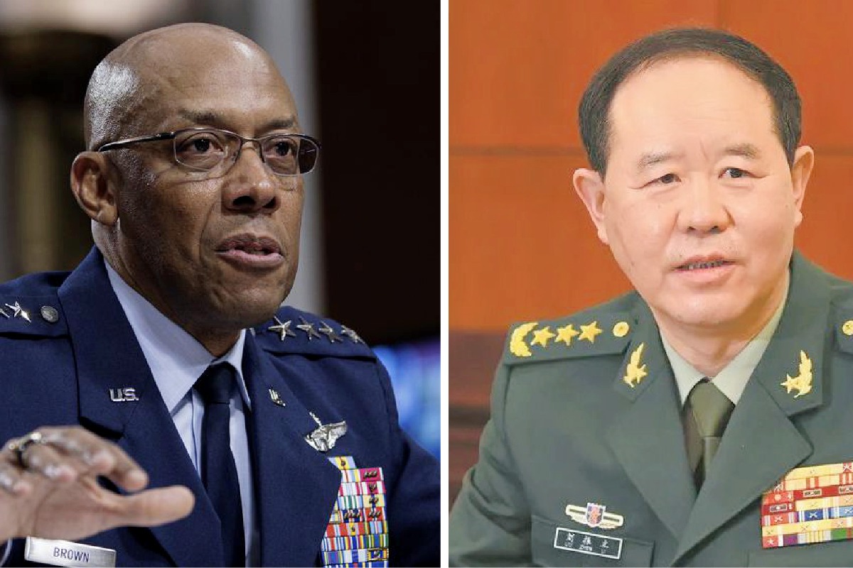 Chinese and US military generals hold talks
